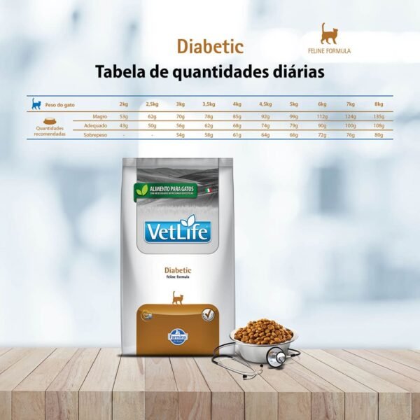 Ração Vet Life Natural Diabetic para Gatos - Image 4