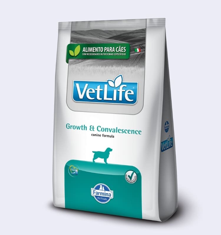 Ração Vet Life Natural Growth Convalescence para Cães