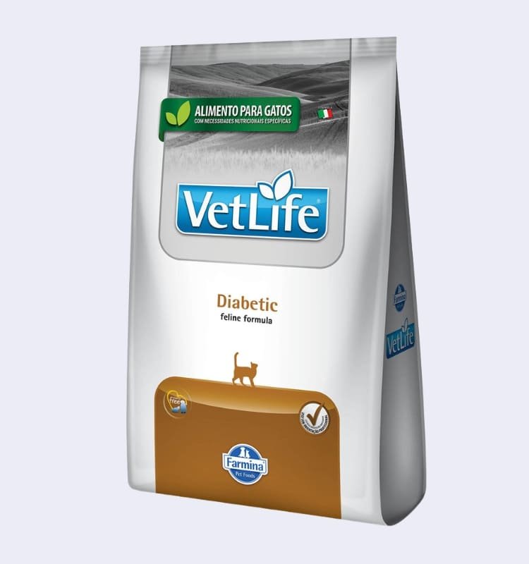 Ração Vet Life Natural Diabetic para Gatos